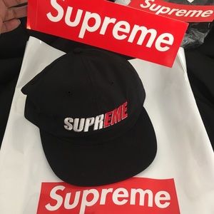 🔥Supreme 2-Tone Nylon 6-Panel Hat